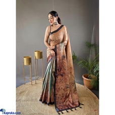 Pure satin cotton saree with Kalamkari patterns Buy Xiland Group Ventures Pvt Ltd Online for CLOTHING