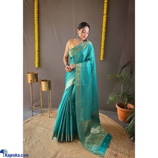 Soft copper weaving saree with all over beautiful weaving Buy Xiland Group Ventures Pvt Ltd Online for specialGifts