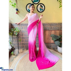 Shaded crush georgette beautiful sequinse saree Buy Xiland Group Ventures Pvt Ltd Online for CLOTHING