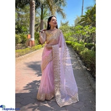 The pure Organza silk  Saree  With viscos thread  gotapati work Buy Xiland Group Ventures Pvt Ltd Online for specialGifts