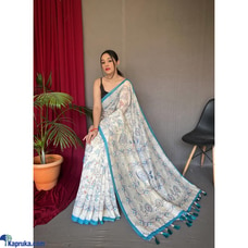 Pure malai cotton saree with katha prints Buy Xiland Group Ventures Pvt Ltd Online for CLOTHING
