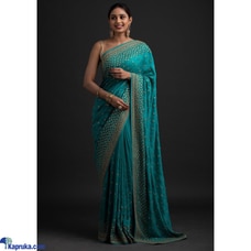 Classy Traditional Saree with Embroidery Work gota paper Buy Xiland Group Ventures Pvt Ltd Online for CLOTHING