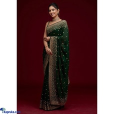 Classy Traditional Saree with Embroidery Work gota paper Buy Xiland Group Ventures Pvt Ltd Online for specialGifts