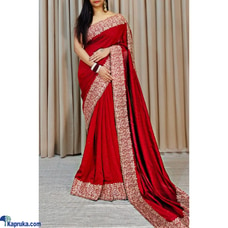 Vichitra silk saree with embroidery work Buy Xiland Group Ventures Pvt Ltd Online for CLOTHING