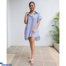 Joy Shift Dress -Blue Stripe Buy JoeY Clothing Online for specialGifts