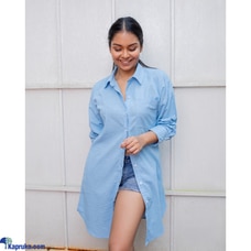 Arden Button Down Dress -Powder Blue Buy JoeY Clothing Online for specialGifts