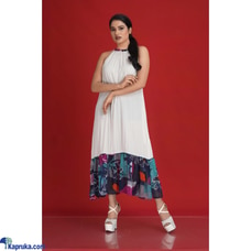 Cotton Silk Cutaway Dress With Georgette Frill Buy Innovation Revamped Online for specialGifts