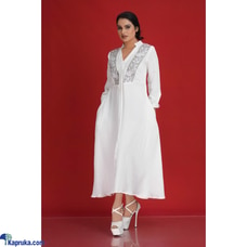 Front Embroidery Cross Stitch Long Dress Buy Innovation Revamped Online for CLOTHING