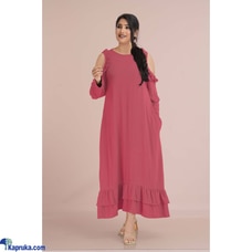 Peach Cut Out Ruffle Dress Buy Innovation Revamped Online for specialGifts