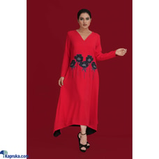 Satin Silk Waist Applique EMB Long Dress Buy Innovation Revamped Online for specialGifts