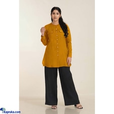 Yellow Slab Linen Shirt Blouse Buy Innovation Revamped Online for specialGifts