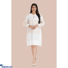Cotton Silk Geometric Embroidery Dress Buy Innovation Revamped Online for CLOTHING