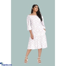 Printed Soft Linen Off Shoulder Dress Buy Innovation Revamped Online for specialGifts