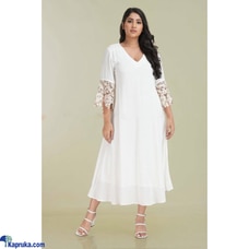 Cotton Silk Double Dress With Gold Lace Buy Innovation Revamped Online for CLOTHING