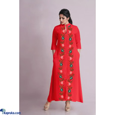 Twill Rayon Floral Embroidery Dress Buy Innovation Revamped Online for specialGifts