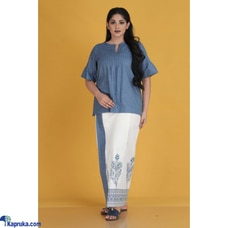 Cotton Silk Blue Pintuck Top Buy Innovation Revamped Online for specialGifts