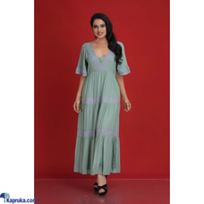 Cotton Silk Tired Embroidery Long Dress Buy Innovation Revamped Online for specialGifts