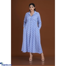 Cotton Silk Front Pintuck Printed Dress Buy Innovation Revamped Online for CLOTHING