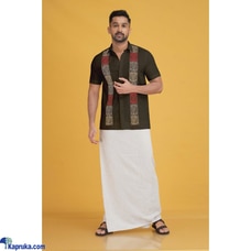 Linen Geometric Border Embroidery Black Shirt Buy Innovation Revamped Online for specialGifts