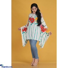 Cotton Silk Batik Multi Colors Off Shoulder Poncho Buy Innovation Revamped Online for specialGifts