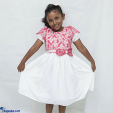 Dark Pink Lace Dress Buy Elfin kidz Online for CLOTHING