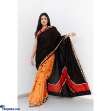 Elegant four colour batik saree D12-25 Buy Teal Online for specialGifts