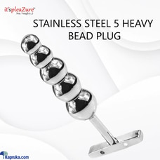 Stainless Steel 5 Heavy Bead Anal Plug Sex Toy Buy LKSexToys Online for specialGifts