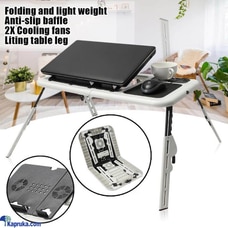 E TABLE Portable Laptop Table Stand with Cooling Fans Laptop Desk Portable Table Bed Sofa Foldable Buy Rav & Company Online for ELECTRONICS