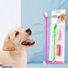 Pets Dental Toothbrush Kit Dogs Cats Dental Grooming Canine Hygiene Brush Gums Plaque Teeth Decay Buy Rav & Company Online for PETCARE
