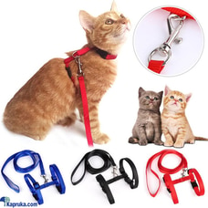 Adjustable Soft Cat Harness with Nylon Leash Rope Set Chest Collar for Pet Cat Kitten Puppy Buy  Online for PETCARE