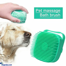 Silicone Massage Bath Body Brush Soft Bristle Scrubber with Bath Shampoo Dispenser Feeder Pet Brush Buy Doggy Style Online for PETCARE