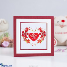 `I love you with heart` handmade greeting card Buy Cinnamon Love Creations Online for specialGifts