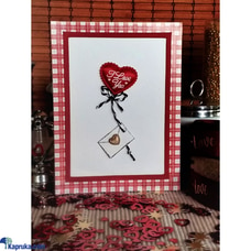 Love Letter - I Love You (Red Heart) - Handmade Greeting Card Buy Cinnamon Love Creations Online for specialGifts