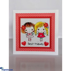 Best Friends / Love (2 girls) -  handmade greeting card Buy Cinnamon Love Creations Online for specialGifts