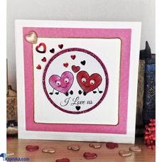 `I Love us` / Love Hearts` - handmade greeting card Buy Cinnamon Love Creations Online for specialGifts