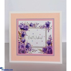 Best Wishes (Lilac Splendour) Handmade greeting card Buy Cinnamon Love Creations Online for specialGifts