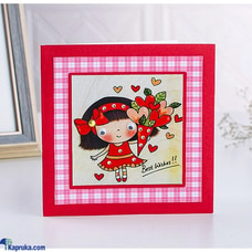 Best wishes Red handmade greeting card Buy Cinnamon Love Creations Online for specialGifts