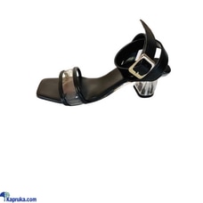 Low Ankle Crossed Wrapped front Peep Toe Transparent Strapped Heel Buy Royalstag Online for FASHION
