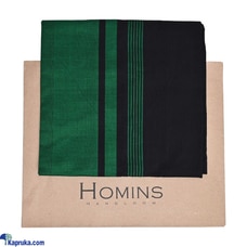 HOMINS HANDLOOM GENTS SARONG BLACK AND GREEN Buy Homins International Online for specialGifts