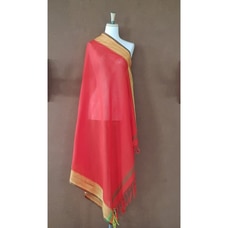 HOMINS HANDLOOM  LADIES SHAWL / BEACH WRAP RED 42 x 62 inches Tassels at both ends and ready to wear Buy Homins International Online for specialGifts