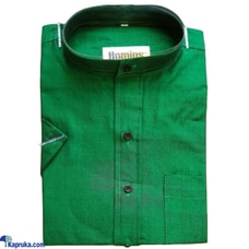 HANDLOOM GENTS SHORT SLEEVE SHIRT   GREEN Buy Homins International Online for CLOTHING