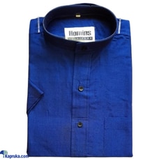 HANDLOOM GENTS SHORT SLEEVE SHIRT   ROYAL BLUE Buy Homins International Online for CLOTHING