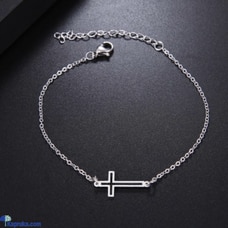 Stainless Steel Cross Bracelet in Silver Buy LimitedEditionLK Online for specialGifts