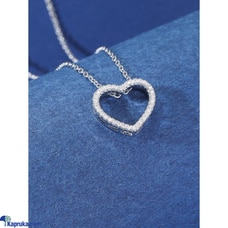 Stainless Steel Heart Pendant Rhinestone Necklace Buy LimitedEditionLK Online for specialGifts