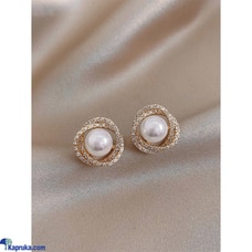 Pearl Decor Rhinestone Stud Earrings Buy LimitedEditionLK Online for JEWELRY/WATCHES