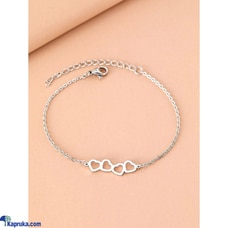 Stainless Steel Hearts Bracelet Silver Tone Buy LimitedEditionLK Online for specialGifts