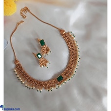 GILDED EMERALD EMBRACE NECKPIECE Buy Sindu`s Collections.lk Online for JEWELRY/WATCHES