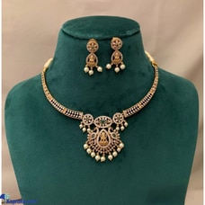 PREMIUM QUALITY ANTIQUE GOLD NAKSHI NECKLACE Buy Sindu`s Collections.lk Online for JEWELRY/WATCHES