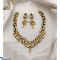 PREMIUM QUALITY ANTIQUE GOLD EXCLUSIVE NECKPIECE Buy Sindu`s Collections.lk Online for specialGifts