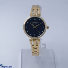 Citizen Ladies Gold Colour Watch with a Blackish Dial Buy Chanaka watch Online for JEWELRY/WATCHES